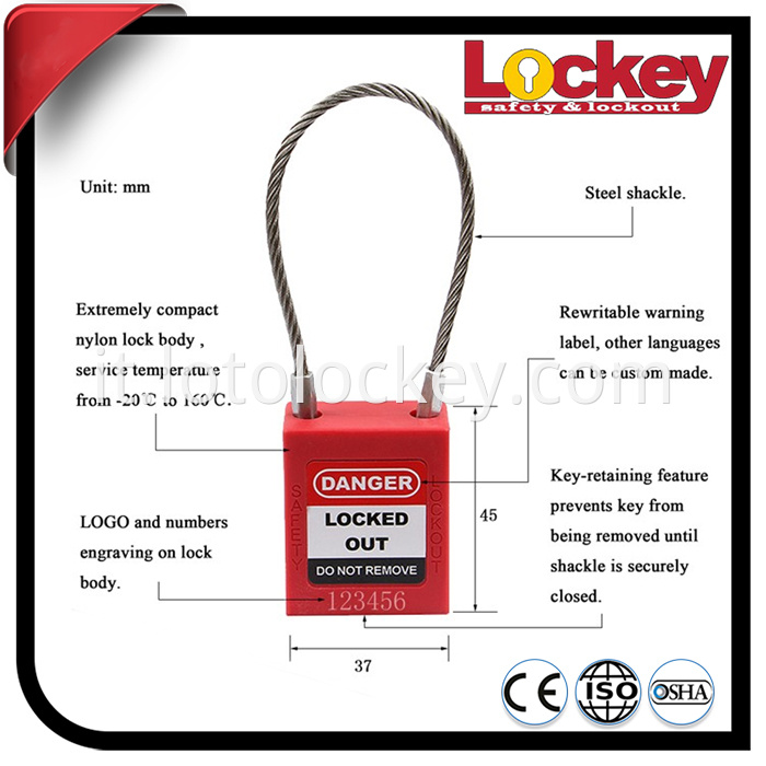 Safety Cable Padlock